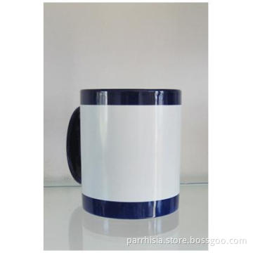 Sublimation Blue Flower Blank Mug
